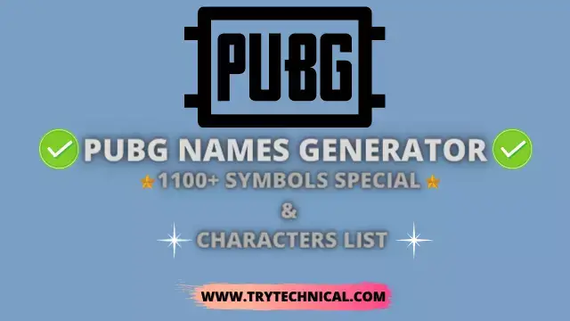 PUBG Names
