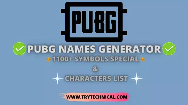 Pubg Names Generator 1100 Symbols Special Characters List 22