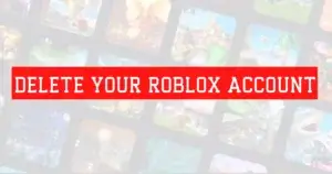 delete roblox account