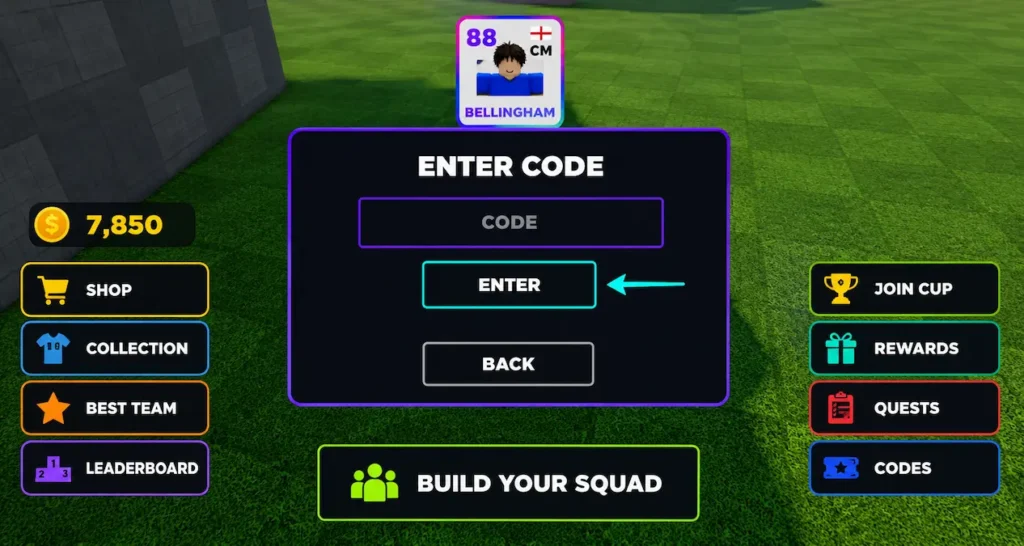 Redeem Build a Soccer Squad Codes
