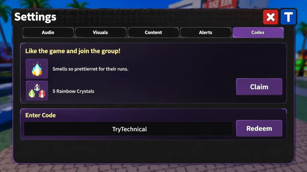 Redeem Codes in Portal Keeper